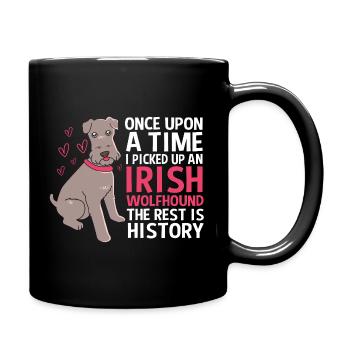 Lévrier irlandais - Mug uni - noir - Droite