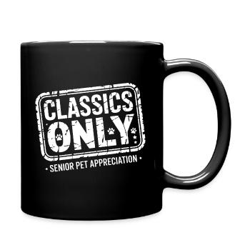 Nur Klassiker Senior Pet Pride - Tasse einfarbig - Schwarz - Rechts