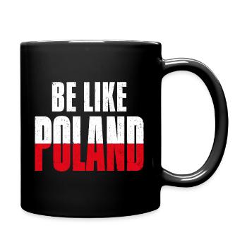 Sois comme la Pologne - Mug uni - noir - Droite