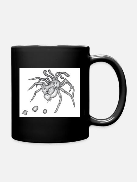 Spidercat - Tasse einfarbig - Schwarz