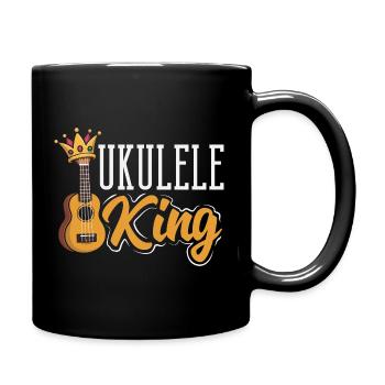 Lustiges Ukulele Designs Und Sprüche - Tasse einfarbig - Schwarz - Rechts