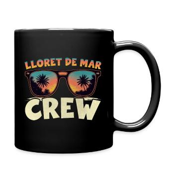 Lloret De Mar Crew - Tasse einfarbig - Schwarz - Rechts