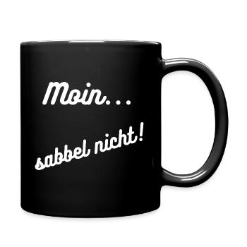 Heimatliebe Nord/ Moin - Tasse einfarbig - Schwarz - Rechts