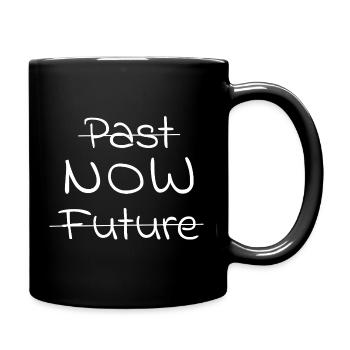 Spiritualitaet-PastFutureNow - Tasse einfarbig - Schwarz - Rechts
