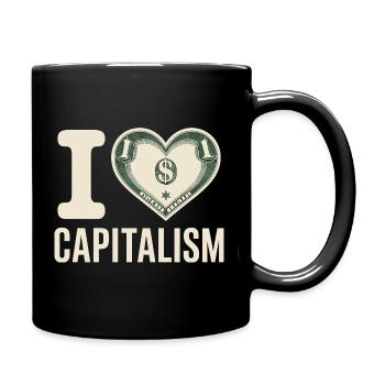 J’adore le capitalisme Entrepreneurs Actions Capitalisme - Mug uni - noir - Droite