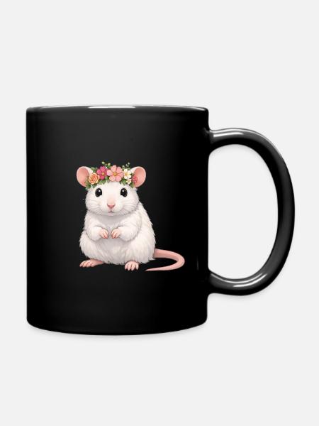 Ratte - Tasse einfarbig - Schwarz