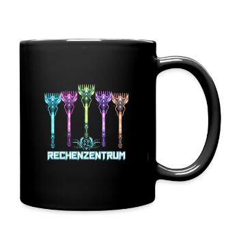 Rechenzentrum Cyber Neon - Tasse einfarbig - Schwarz - Rechts
