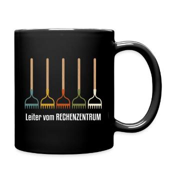 Rechenzentrum Gartenarbeit Landschftsgärtner - Tasse einfarbig - Schwarz - Rechts
