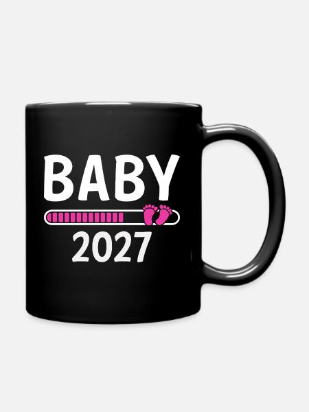 Baby 2027 - Tasse einfarbig - Schwarz