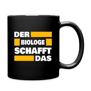 Beruf Biologe - Tasse einfarbig - Schwarz - Rechts