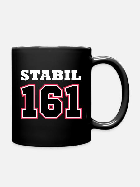 STABIL 161 - FOOTBALL RED - Tasse einfarbig - Schwarz