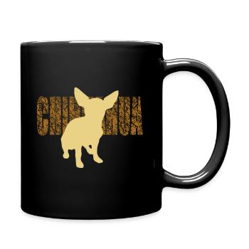 chihuahua - Full Colour Mug - black - Right