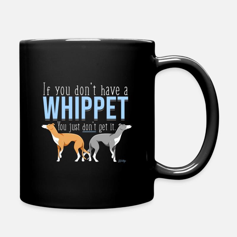 Whippet Hol es dir III - Tasse einfarbig - Schwarz