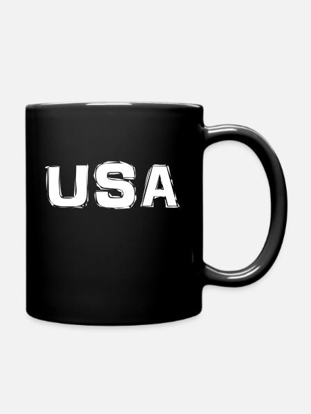 USA - Full Colour Mug - black