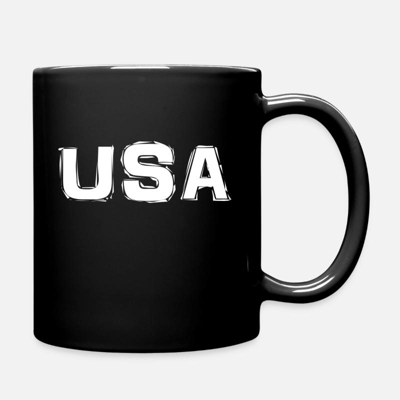 USA - Full Colour Mug - black