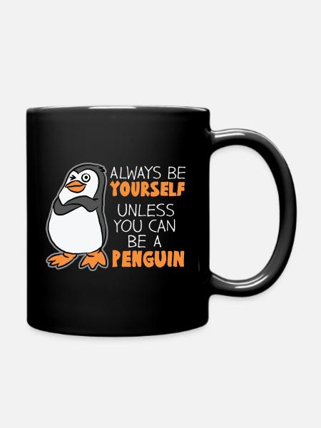 penguin - Full Colour Mug - black