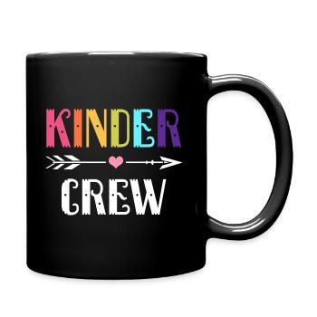 Kindergarten - Tasse einfarbig - Schwarz - Rechts