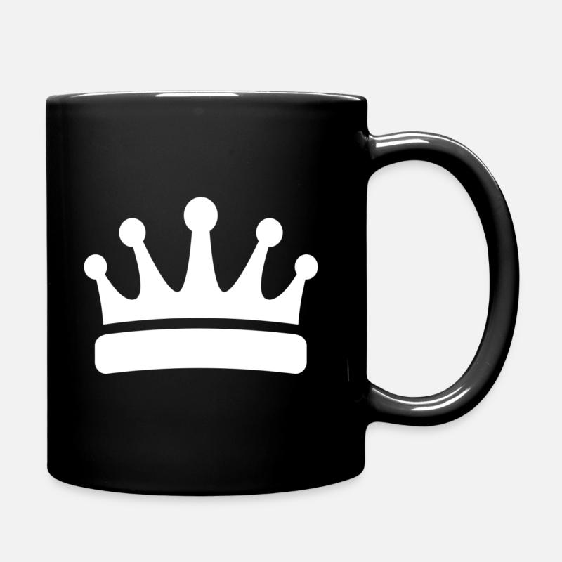 Krone - Tasse einfarbig - Schwarz