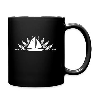 Schiff - Tasse einfarbig - Schwarz - Rechts
