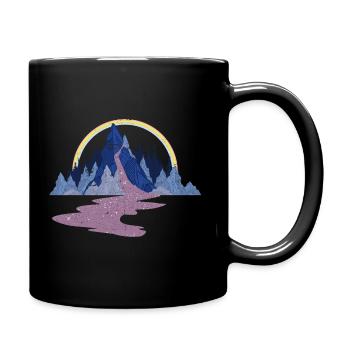 Magic place in nature - Full Colour Mug - black - Right