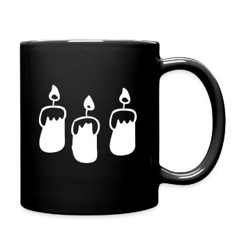 bougies - Mug uni - noir - Droite