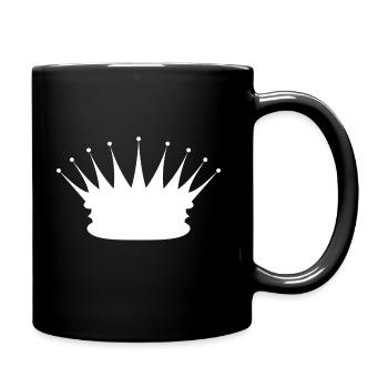 Krone - Tasse einfarbig - Schwarz - Rechts