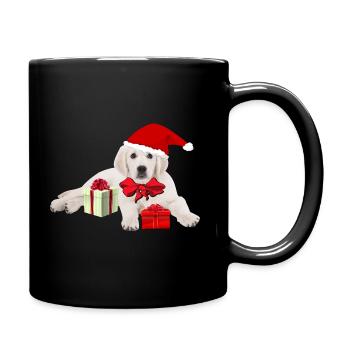 Weihnachten - Tasse einfarbig - Schwarz - Rechts