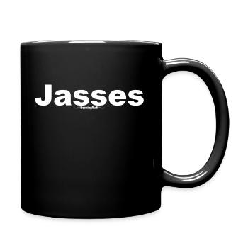 Jasses Weiss - Tasse einfarbig - Schwarz - Rechts