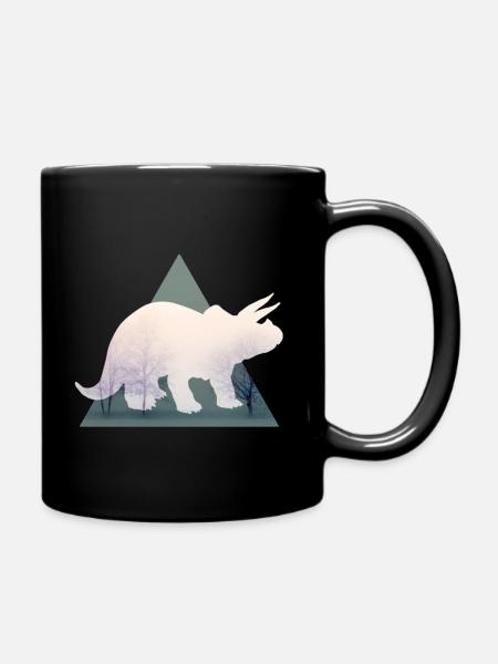 Triceratops dans la forêt - Mug uni - noir