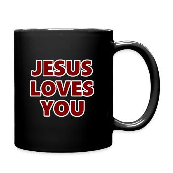 Jésus, proverbe anglais, foi, religion, Dieu - Mug uni - noir - Droite