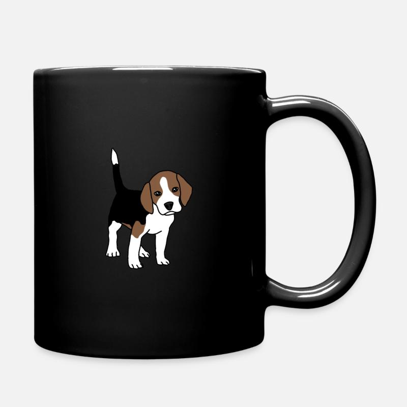 Beagle, chiot, chien - Mug uni - noir