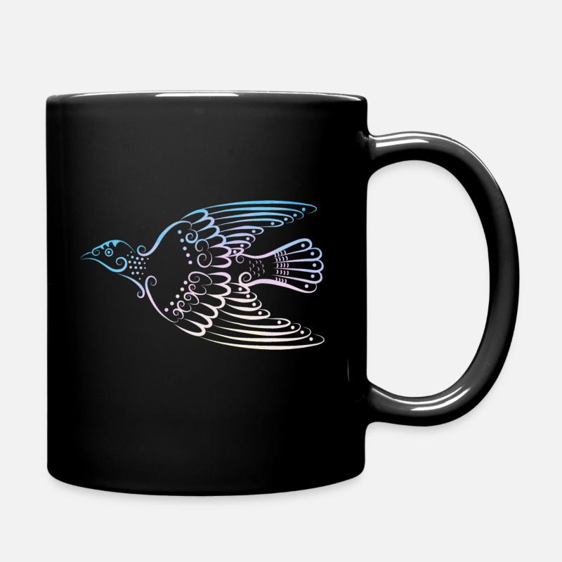 Taube - Tasse einfarbig - Schwarz