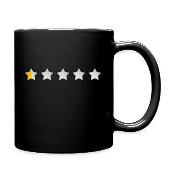 halber Stern - Tasse einfarbig - Schwarz - Rechts