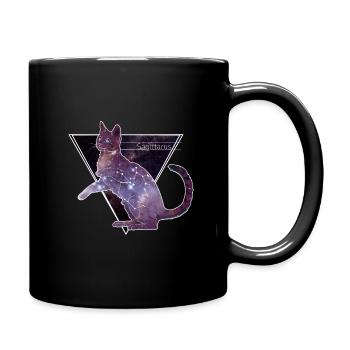 Cadeau de chat Sagittaire constellation Sagittaire - Mug uni - noir - Droite