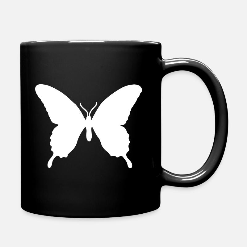 papillon - Mug uni - noir