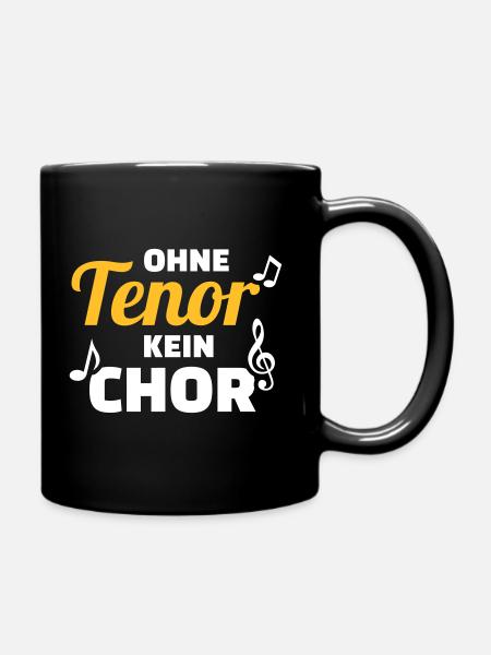 Chor - Tasse einfarbig - Schwarz