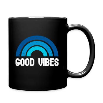 Great Vibes Good Life - Tasse einfarbig - Schwarz - Rechts