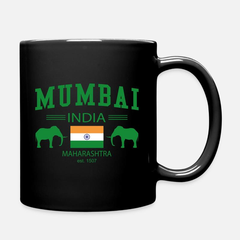 Mumbai - Tasse einfarbig - Schwarz
