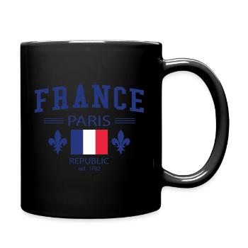 France - Tasse einfarbig - Schwarz - Rechts