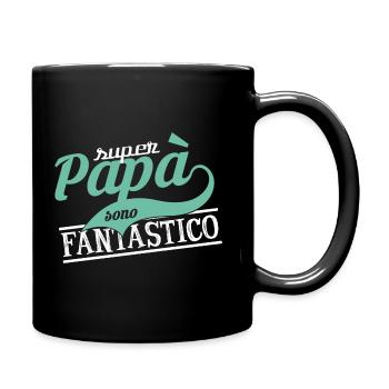 Super papa - Mug uni - noir - Droite