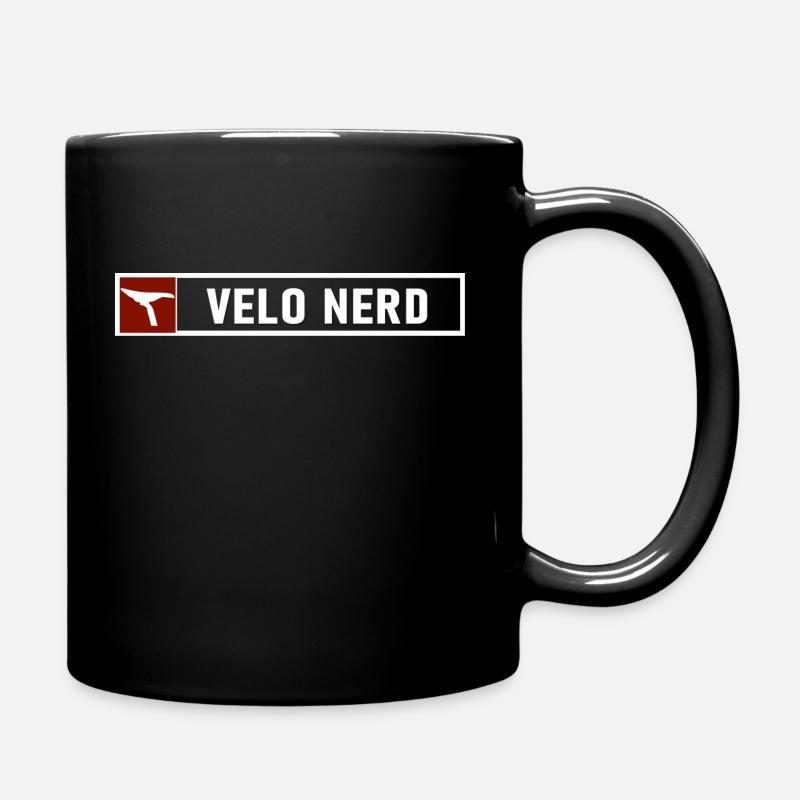 Velo Nerd - Tasse einfarbig - Schwarz