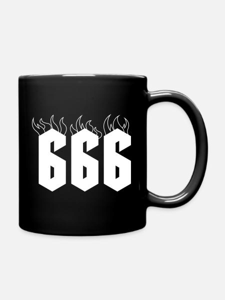 666 - Tasse einfarbig - Schwarz