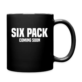 SIXPACK KOMMT BALD - Tasse einfarbig - Schwarz - Rechts
