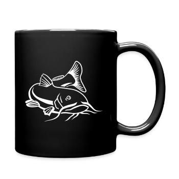 Poisson-chat - Mug uni - noir - Droite