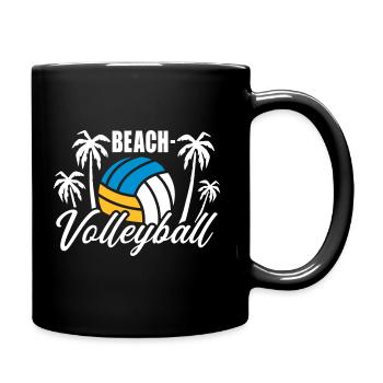 beach volleyball - Full Colour Mug - black - Right