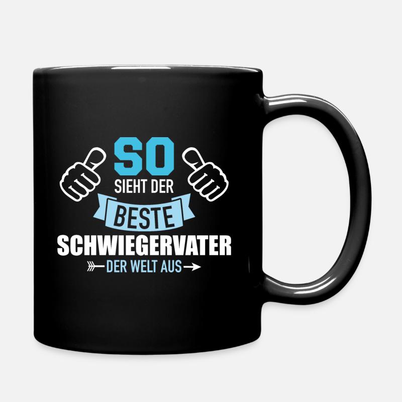 Schwiegervater - Tasse einfarbig - Schwarz