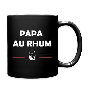 Papa au rhum - Mug uni - noir - Droite