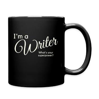 I m a writer - Tasse einfarbig - Schwarz - Rechts