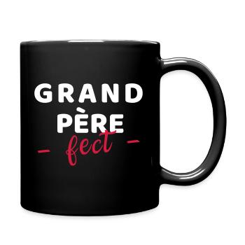 Grand-père "fect" - idée cadeau papy-papi - fête - Mug uni - noir - Droite