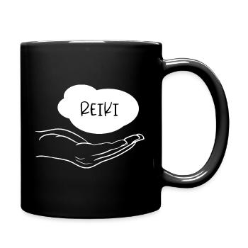 Reiki Praktizierende Lehrer Studenten - Tasse einfarbig - Schwarz - Rechts